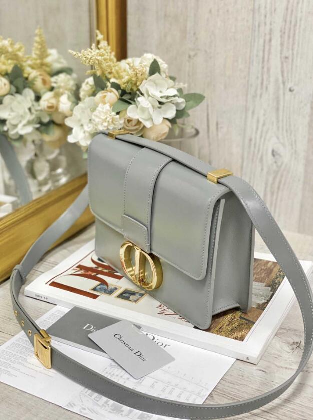 30 MONTAIGNE BAG Gray Box Calfskin