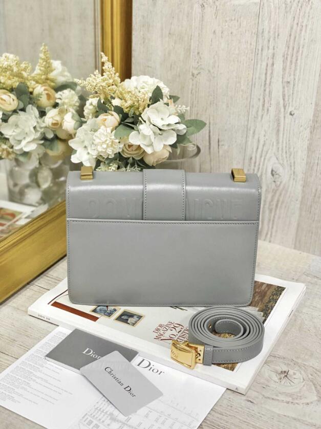 30 MONTAIGNE BAG Gray Box Calfskin