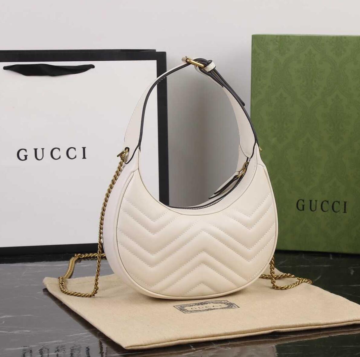 GG Marmont Half-Moon-Shaped Mini Bag