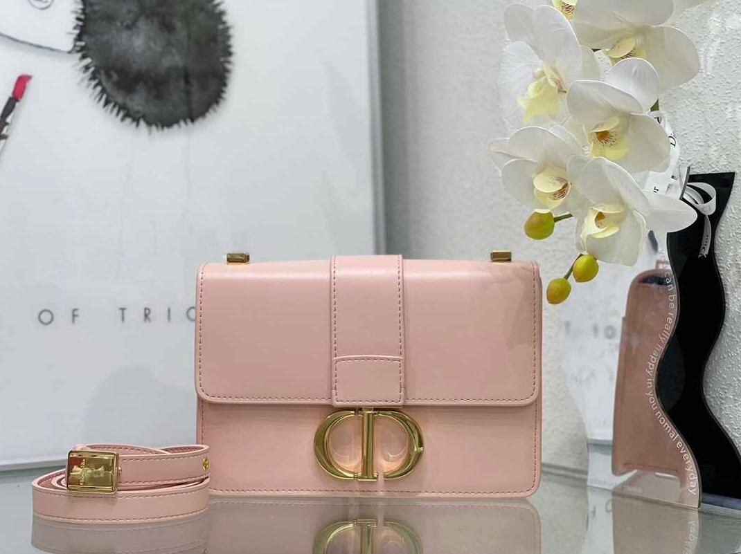 30 MONTAIGNE BAG Rose Des Vents Box Calfskin